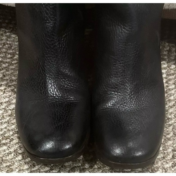 Preowned black Tory Burch JENNA high leather boots size 9 - Picture 5 of 6